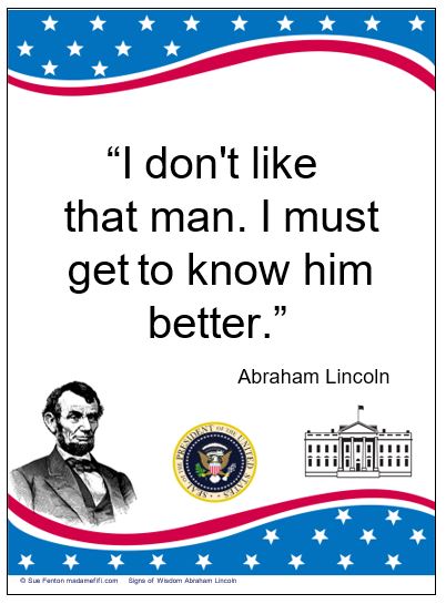 Signs of Wisdom: People - Abraham Lincoln